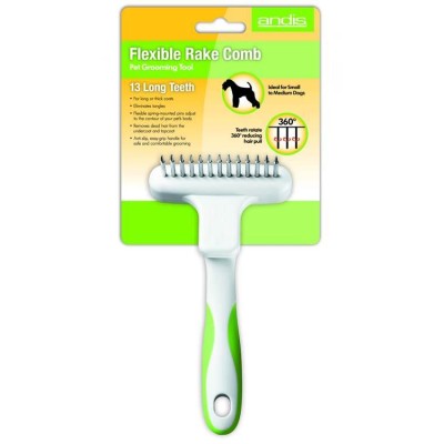 Andis Flexible Rake Rotating Tooth Comb For Dog Grooming
